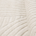 Rond vloerkleed \'Devon\' - Crème