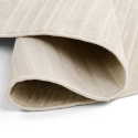 Rond vloerkleed \'Devon\' - Crème