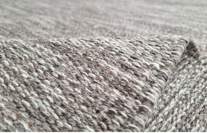 Wollen vloerkleed \'Dhurry\' - Beige in de groep Vloerkleden / Wollen tapijten bij Reforma (H100047)