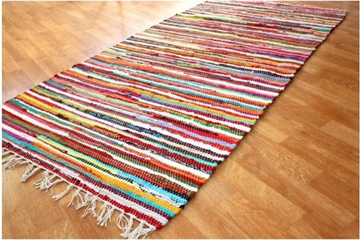 Voddenkleed \'Happy\' - Multi in de groep Vloerkleden / Geweven Vloerkleden bij Reforma (H100074)