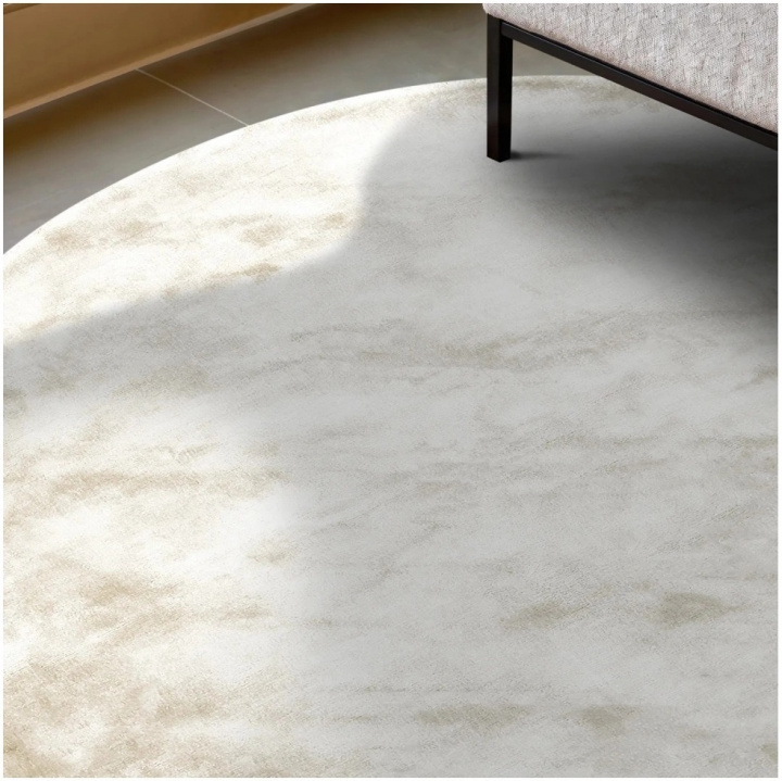Rond vloerkleed \'Jodhpur\' - Off-white in de groep Vloerkleden / Geweven Vloerkleden bij Reforma (H100086)