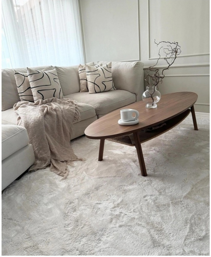 Rya-tapijt \'Aranga Super Soft\' - Wit in de groep Vloerkleden / Ruggen bij Reforma (H100135)