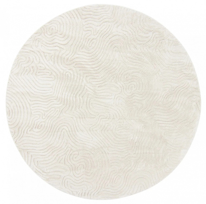 Rond tapijt \'Amora\' - Wit in de groep Inrichting / Vloerkleden / Geweven Vloerkleden bij Reforma (H100143)