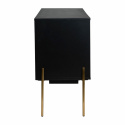 Dressoir \'Frölunda\' - Zwart/Messing