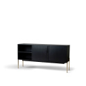 Dressoir \'Fr&ouml;lunda\' - Zwart/Messing