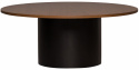 Salontafel \'Rounded\' Rond 100cm - Walnoot