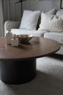 Salontafel \'Rounded\' Rond 100cm - Walnoot