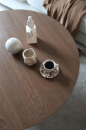 Salontafel \'Rounded\' Rond 100cm - Walnoot