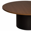 Salontafel \'Rounded\' Rond 100cm - Walnoot