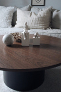 Salontafel \'Rounded\' Rond 100cm - Walnoot