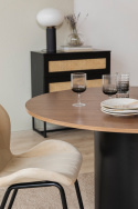 Eettafel \'Rounded\' Rond 120cm - Walnoot