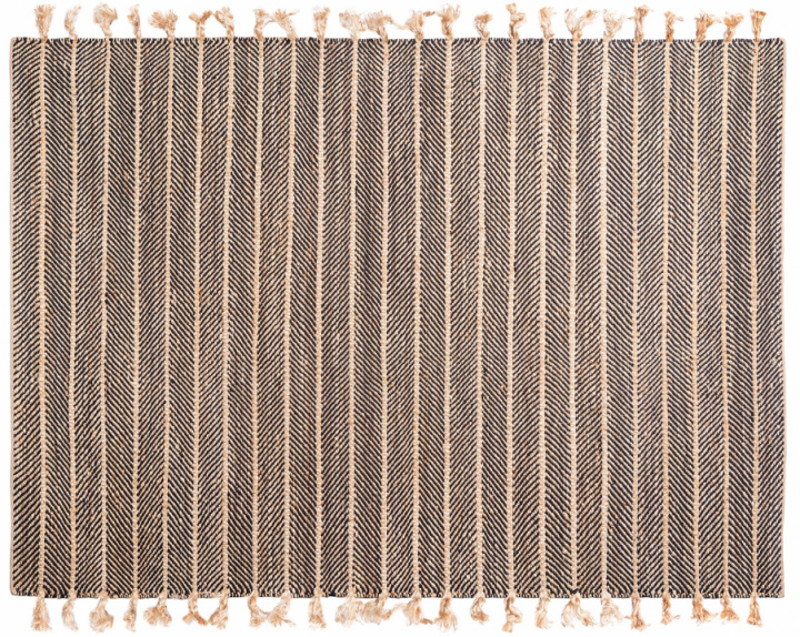 Vloerkleed \'Striped Sand\' - Natuurlijk 160x230 in de groep Inrichting / Vloerkleden / Geweven Vloerkleden bij Reforma (Jute-Striped-160.230)