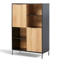 Kast \'Koln\' - Eiken/Zwart