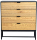 Dressoir \'Line\' - Eik/Zwart