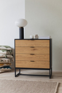 Dressoir \'Line\' - Eik/Zwart