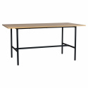 Eettafel \'Line\' - Eik/Zwart 160x90cm