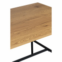 Eettafel \'Line\' - Eik/Zwart 160x90cm