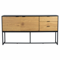 Sideboard \'Line\' - Eik/Zwart