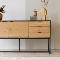 Sideboard \'Line\' - Eik/Zwart
