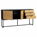 Sideboard \'Line\' - Eik/Zwart