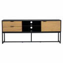 TV-meubel \'Line\' - Eik/Zwart
