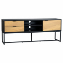 TV-meubel \'Line\' - Eik/Zwart