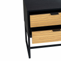 TV-meubel \'Line\' - Eik/Zwart