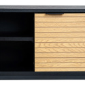 TV-meubel \'Line\' - Eik/Zwart