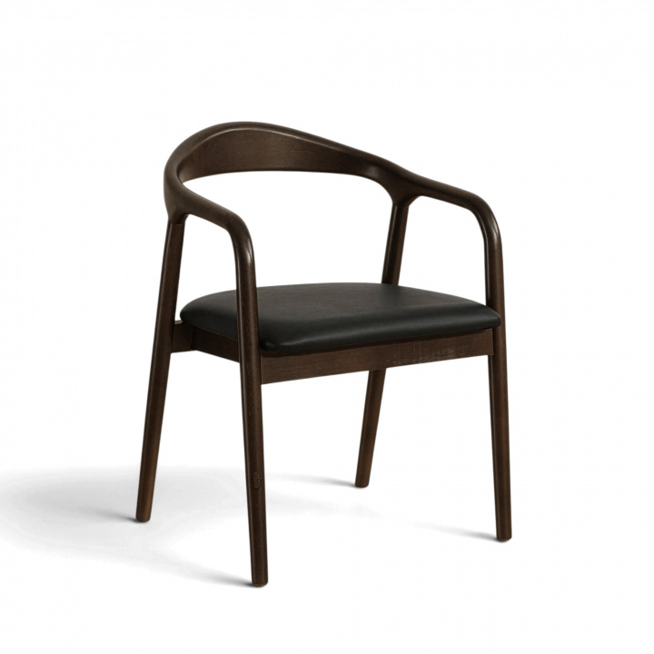 Armstoel \'Aspa\' - Donkerbruin in de groep Meubels / Zitmeubels / Stoelen bij Reforma (LINK-SM11-dark)