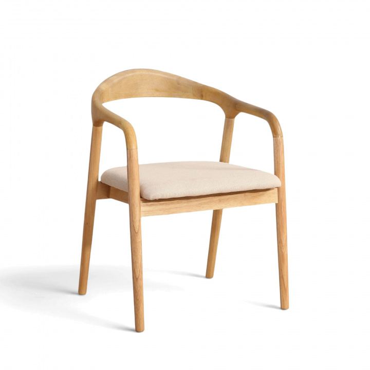 Armstoel \'Aspa\' - Natuur/beige in de groep Meubels / Zitmeubels / Stoelen bij Reforma (LINK-SM11-light-beige)
