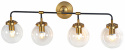 Wandlamp \'Bright\' X4 - Messing