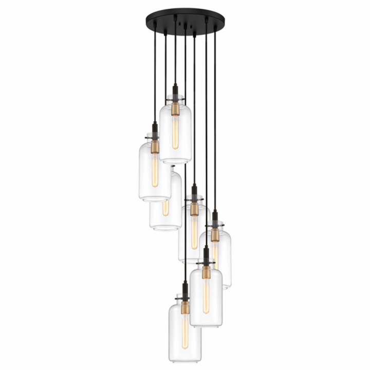 Hanglamp \'Chablis\' X7 - Zwart in de groep Verlichting / Lampen / Plafonds bij Reforma (LOFT373-7)