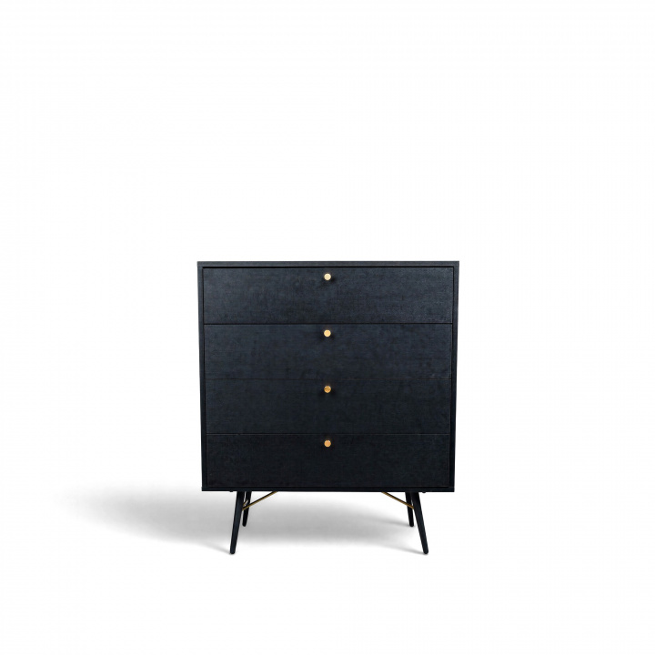 Dressoir \'Lux\' - Zwart/Messing in de groep Meubels / Planken & opslag / Lades bij Reforma (LUXCD01)