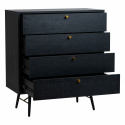 Dressoir \'Lux\' - Zwart/Messing