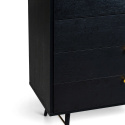 Dressoir \'Lux\' - Zwart/Messing