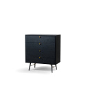 Dressoir \'Lux\' - Zwart/Messing