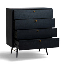 Dressoir \'Lux\' - Zwart/Messing