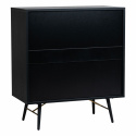 Dressoir \'Lux\' - Zwart/Messing