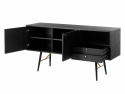 Sideboard \'Lux\' - Zwart/Messing
