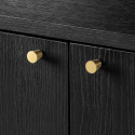 Sideboard \'Lux\' - Zwart/Messing