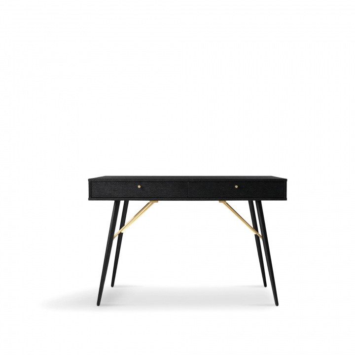 Bureau \'Lux\' - Zwart/Messing in de groep Meubels / Tafels / Bureaus bij Reforma (LUXWD01)