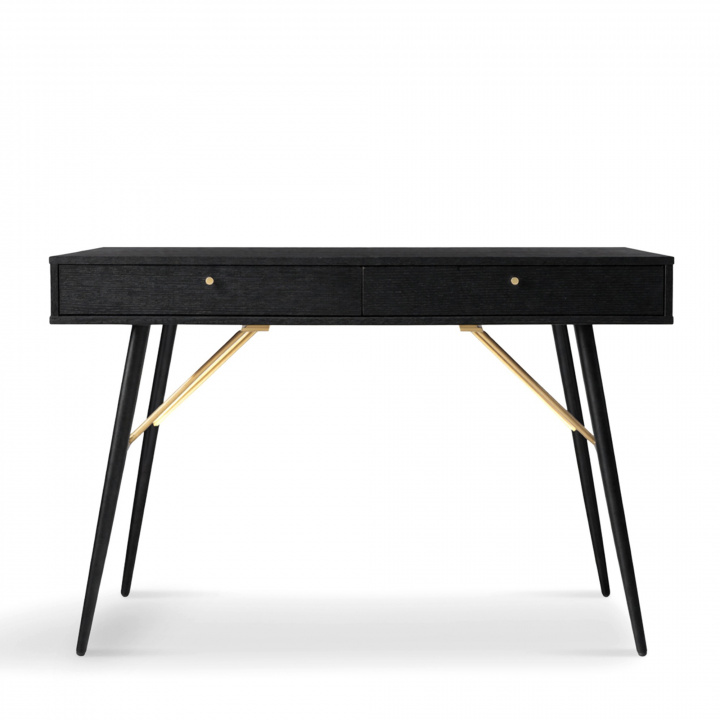 Bureau \'Lux\' - Zwart/Messing in de groep Meubels / Tafels / Bureaus bij Reforma (LUXWD01)