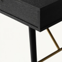 Bureau \'Lux\' - Zwart/Messing