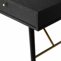 Bureau \'Lux\' - Zwart/Messing