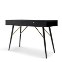 Bureau \'Lux\' - Zwart/Messing