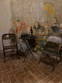 Café tafel \'Bella\' - Bruin