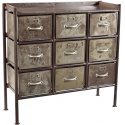 Kast met 9 lades \'Saga\' - Vintage/Patina