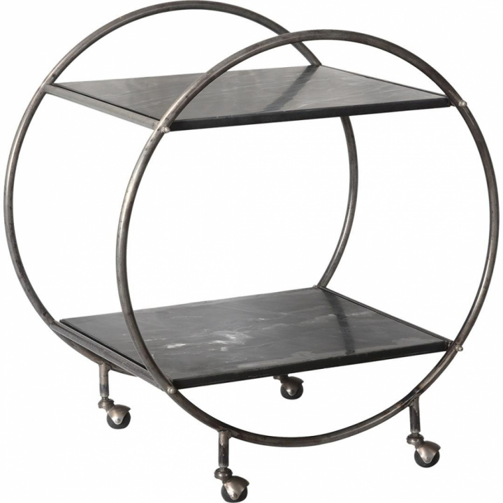 Serverwagen \'Otto\' - IJzer in de groep Meubels / Tafels / Servicetrolleys & Rollende tafels bij Reforma (M0568)