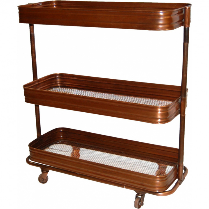 Dienwagen \'Vega\' - Koper in de groep Meubels / Tafels / Servicetrolleys & Rollende tafels bij Reforma (M070002B)