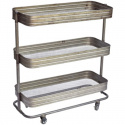 Rollende tafel \'Vega\' - IJzer/Transparante lak
